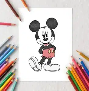Mickey Mouse Coloring Pages