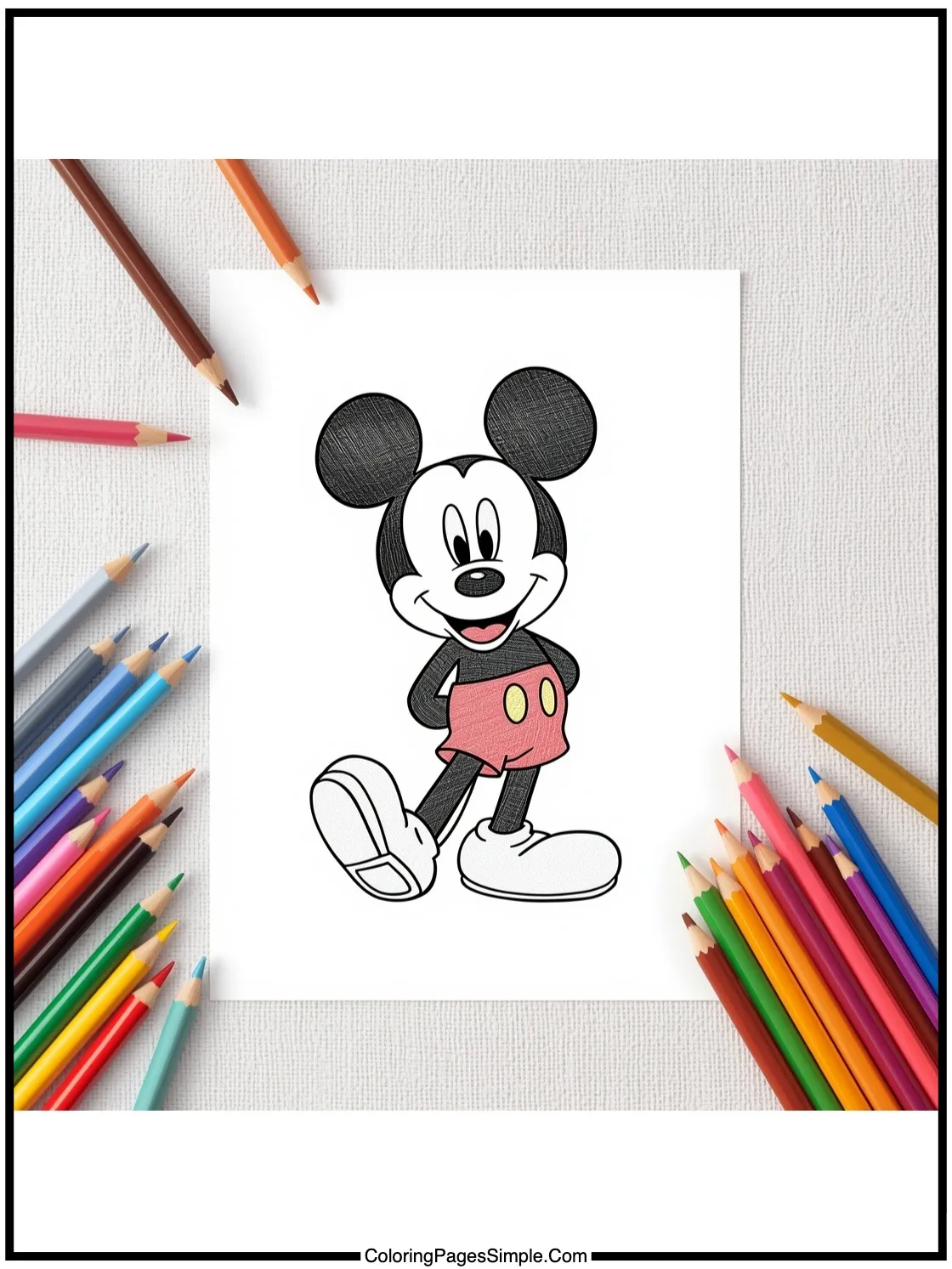 Mickey Mouse Coloring Pages