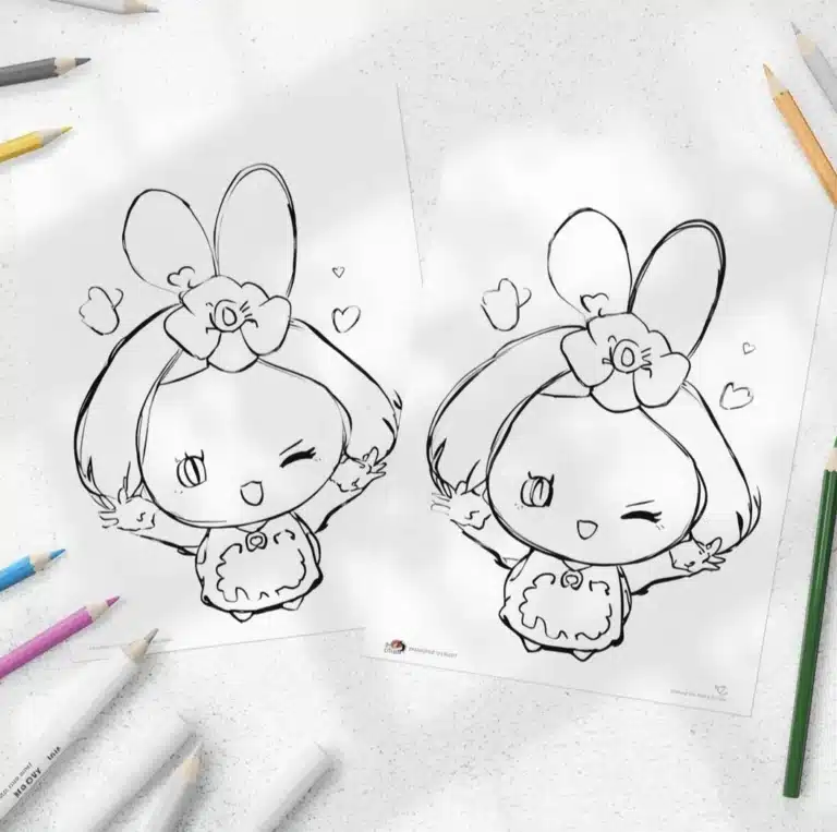 My Melody Coloring Pages