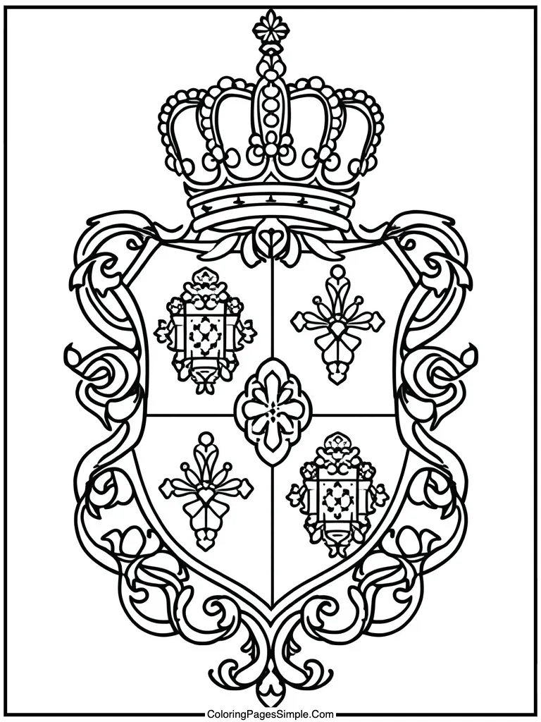  detailed royal crest