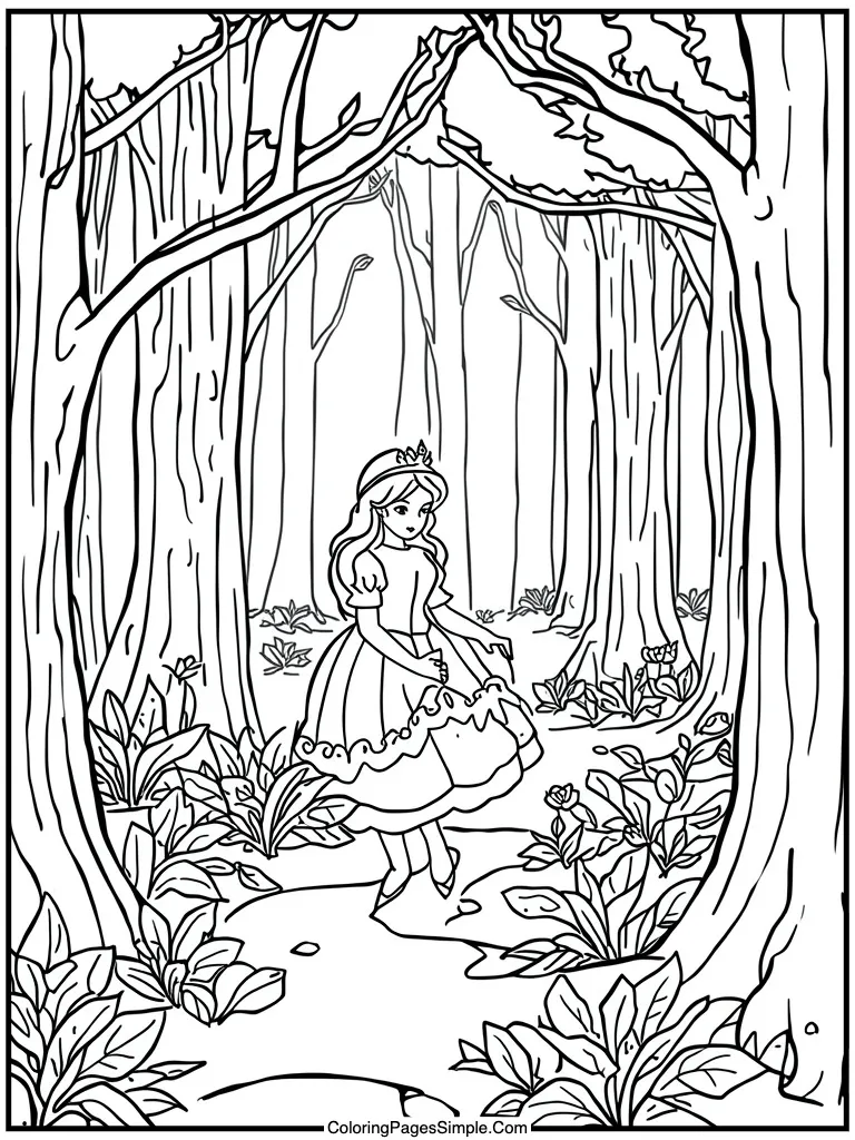  enchanted forest scene