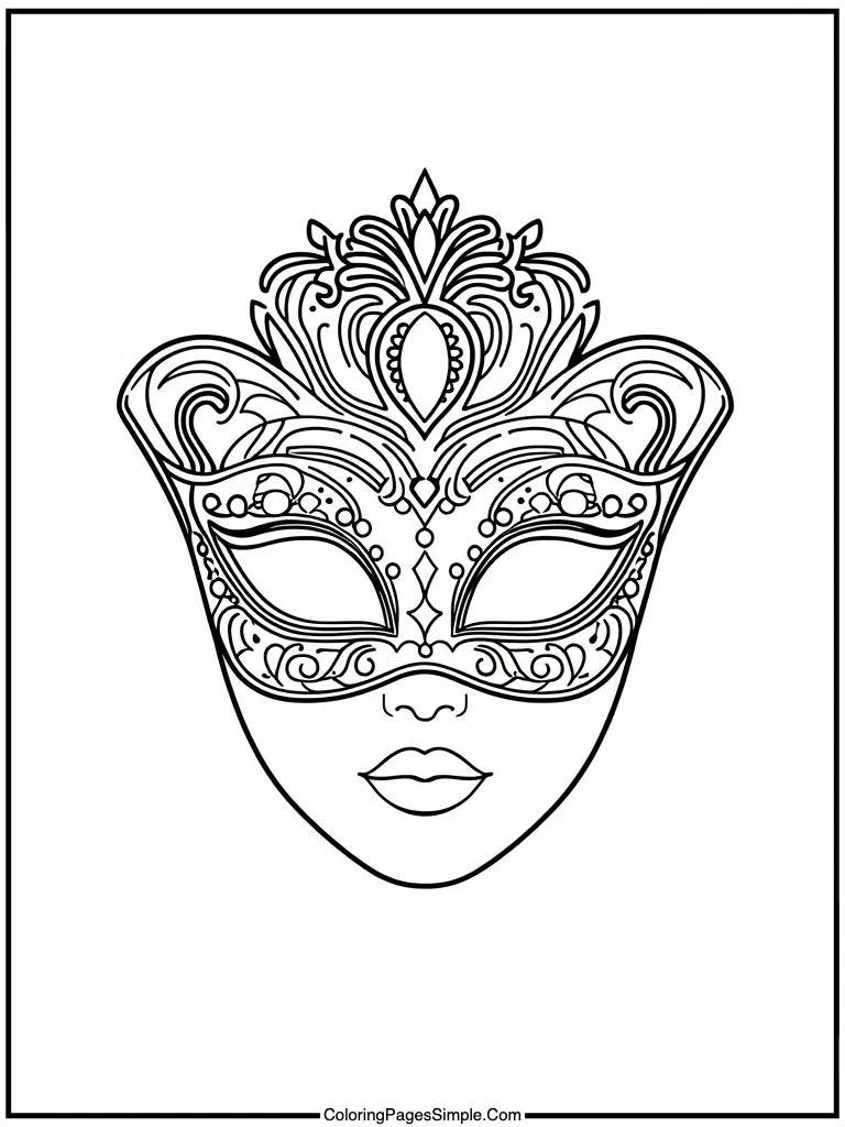  elegant masquerade mask