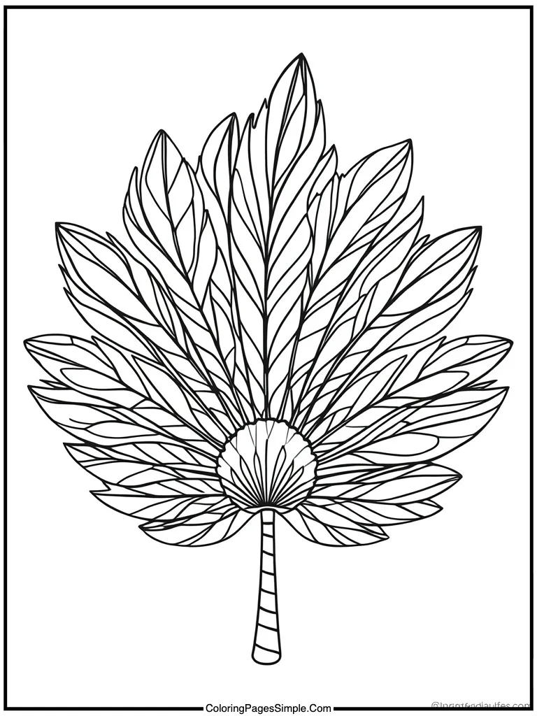  elegant feathered fan