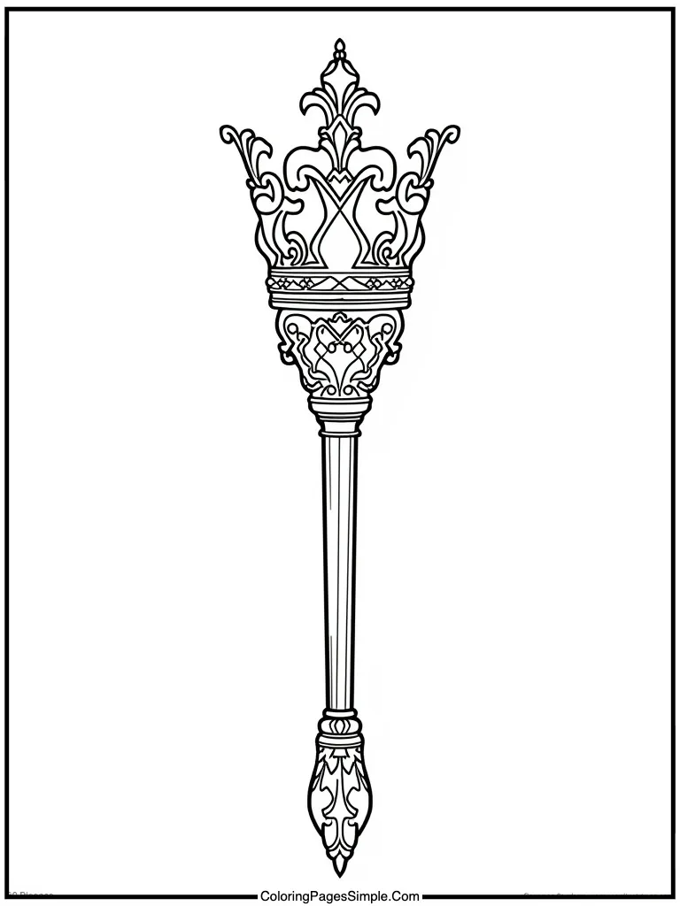  ornate royal scepter