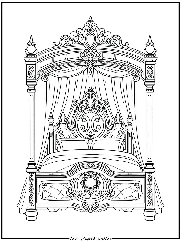  ornate royal bed