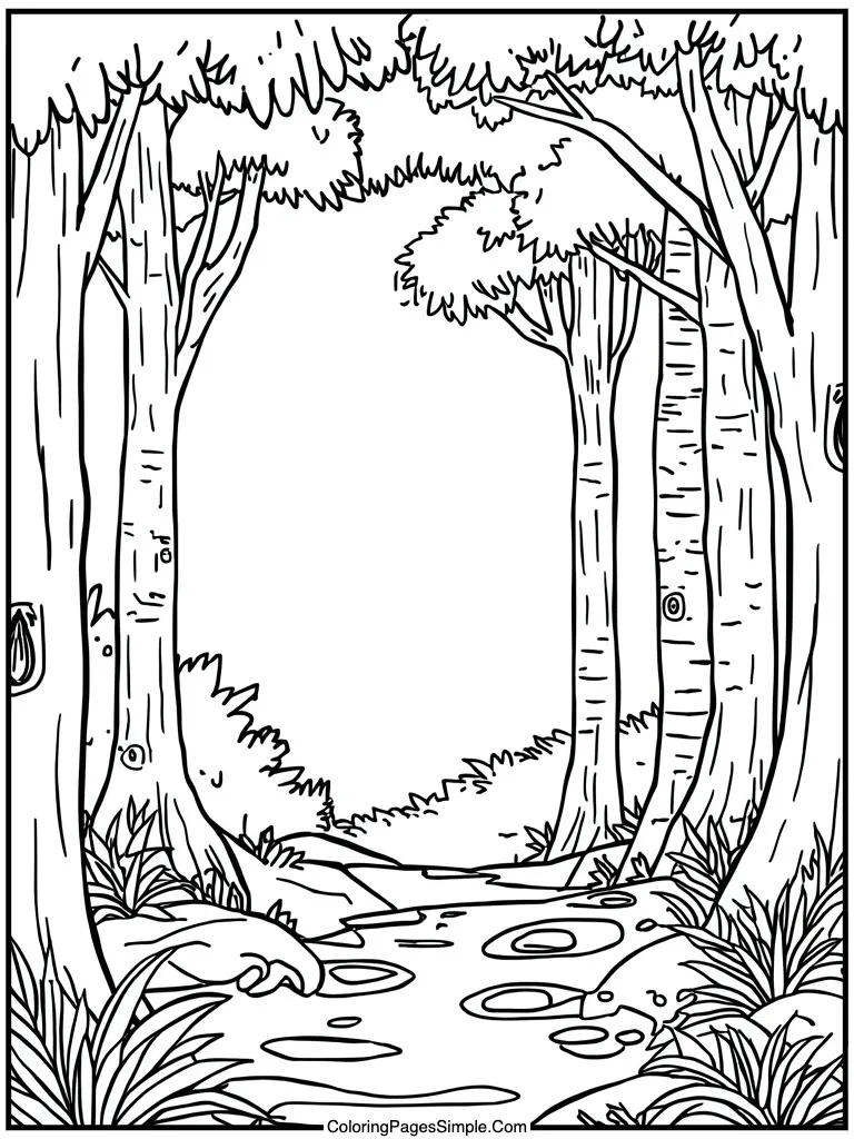  peaceful forest clearing