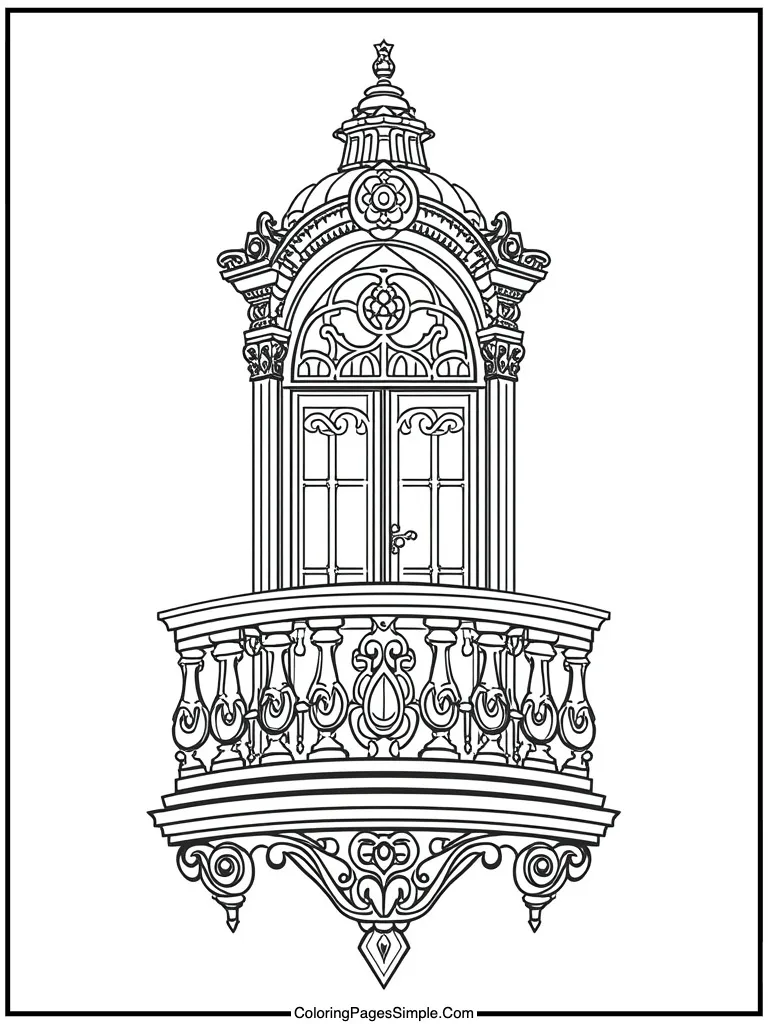  ornate royal balcony