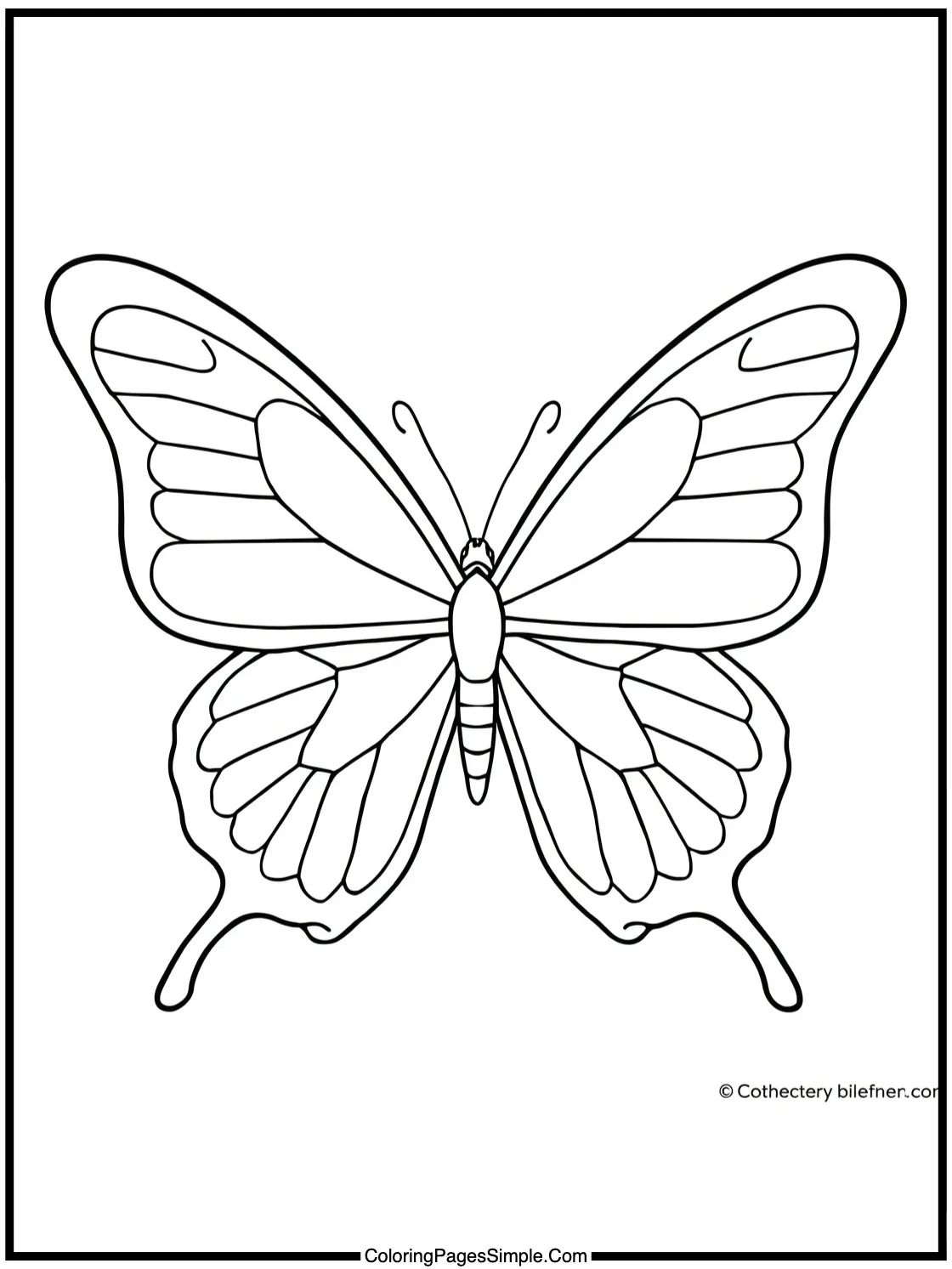 Strawberry Shortcake Coloring Page looking at butterflies