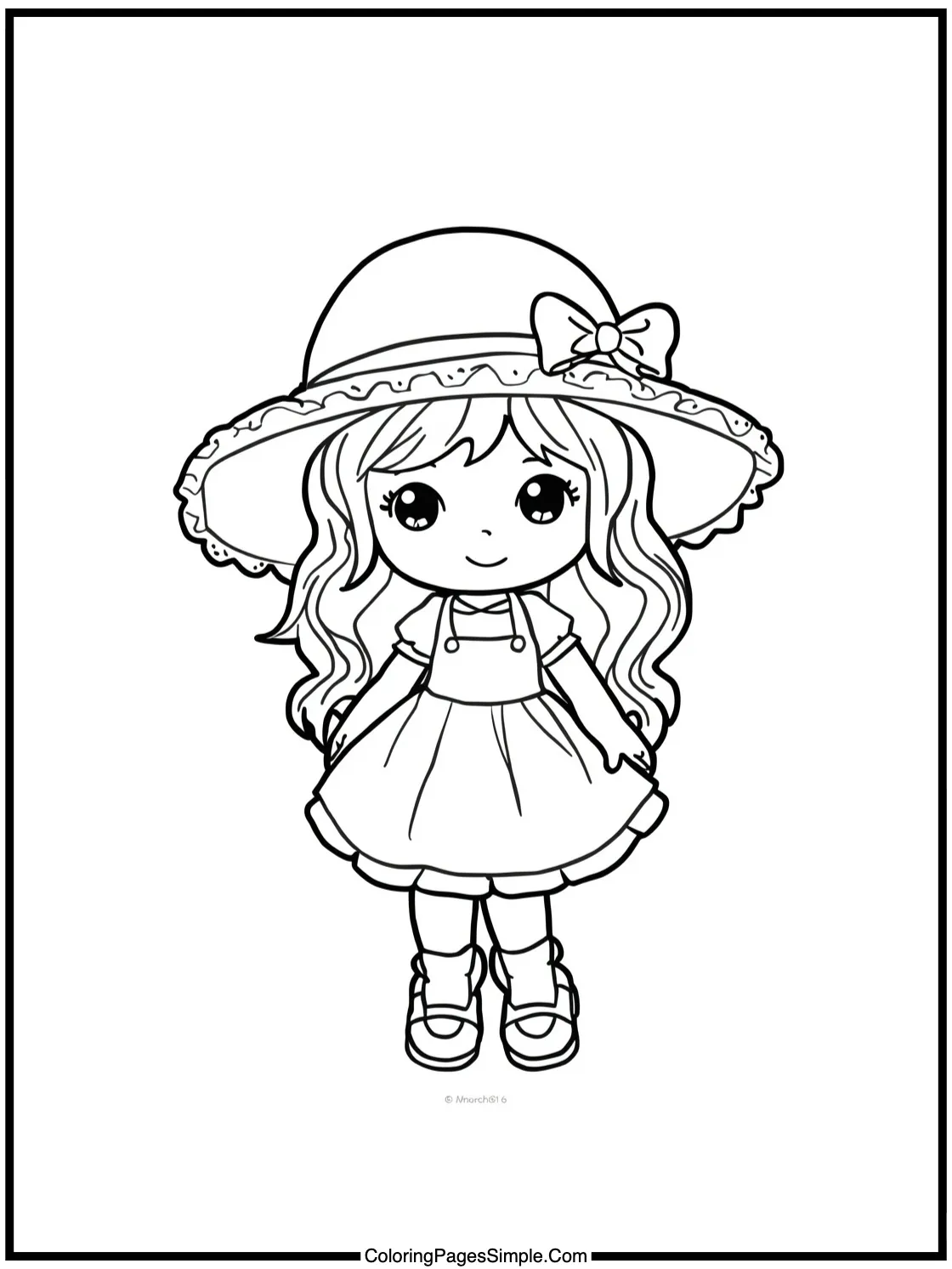 Strawberry Shortcake Coloring Page drawing a picture