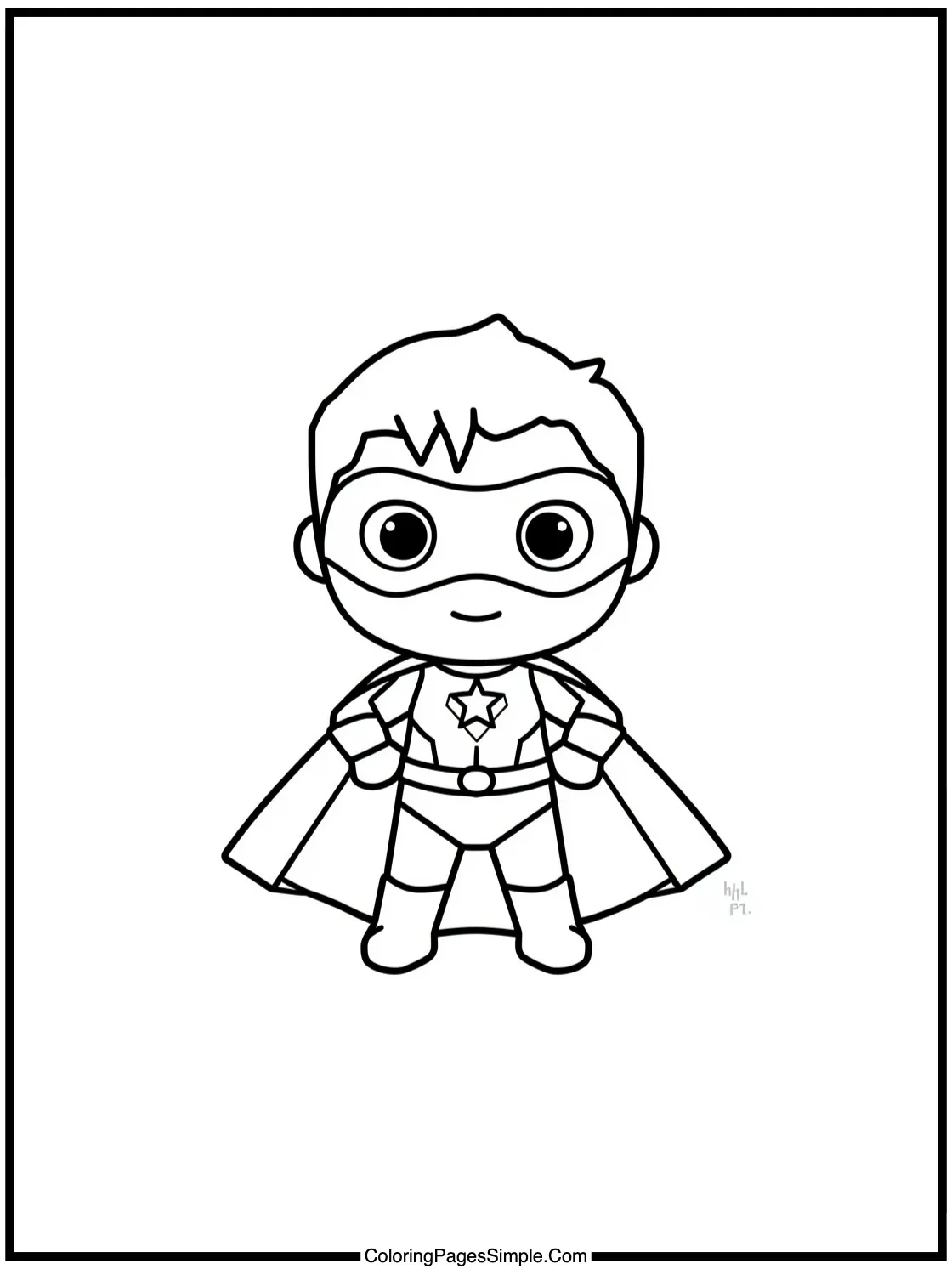 Superhero Coloring Page discovering new powers
