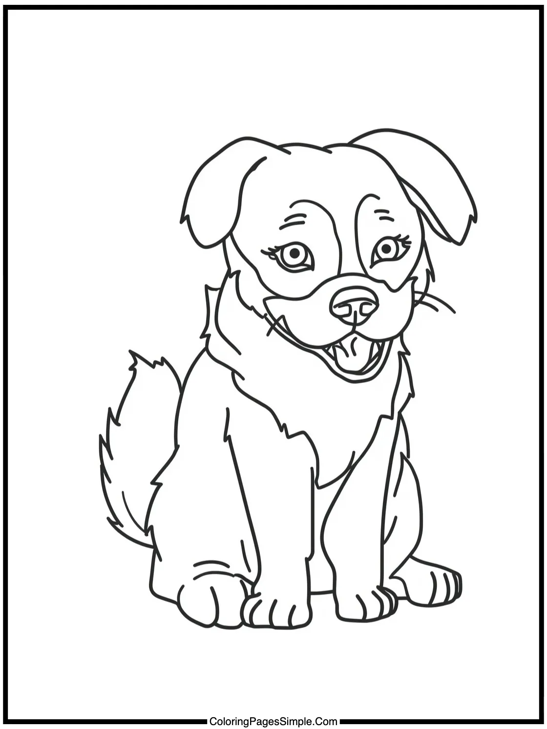 Taylor Swift Coloring Page with a friendly dog