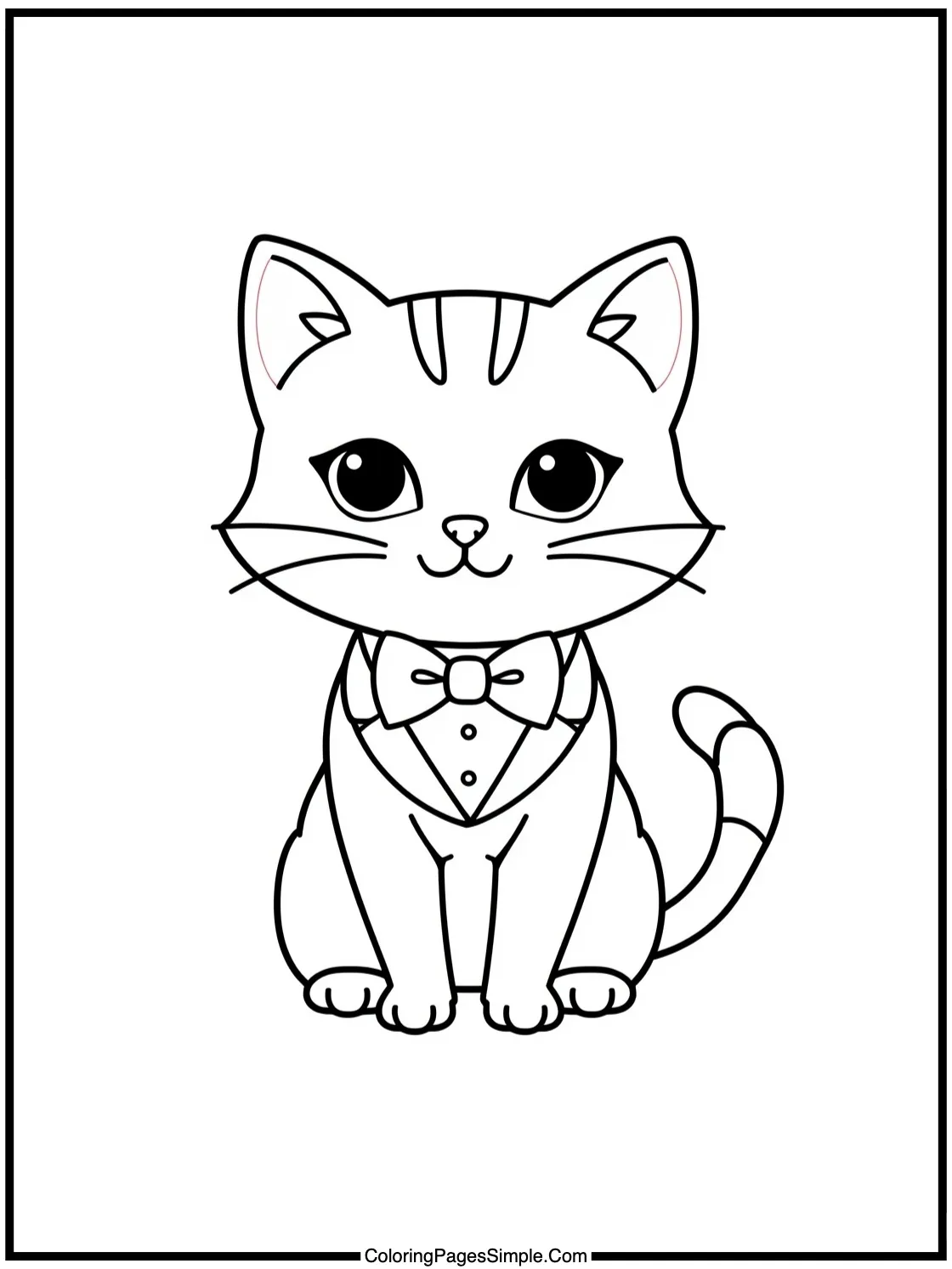 Tiny tuxedo cat wearing a bow tie.