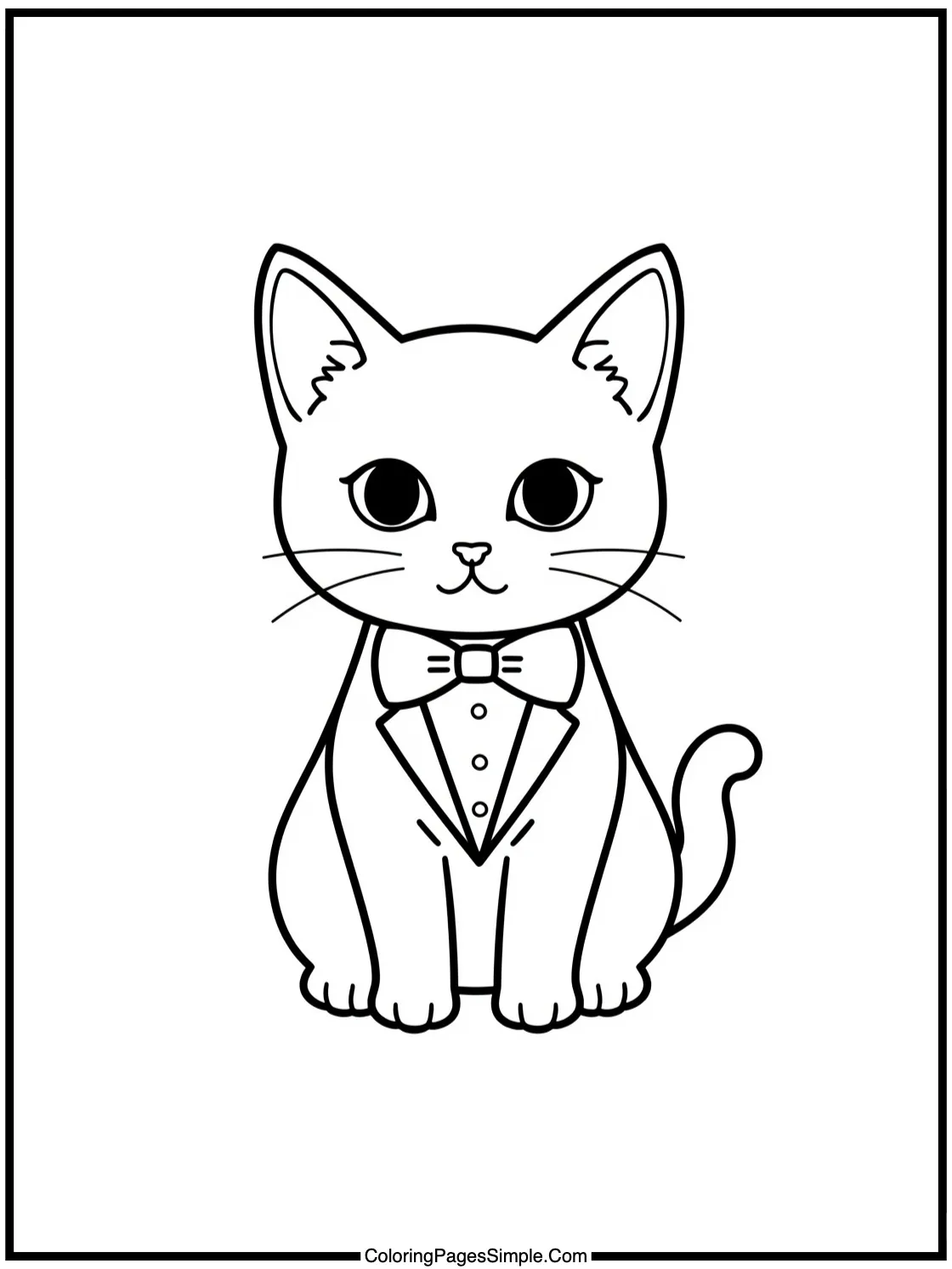 Tiny tuxedo cat wearing a bow tie.