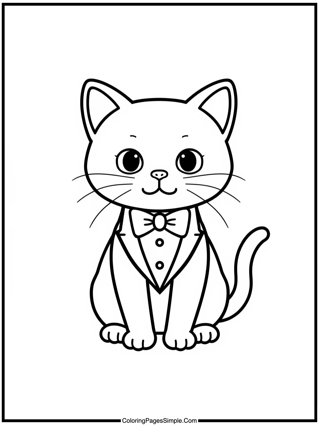 Tiny tuxedo cat wearing a bow tie.